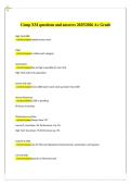 CompXM Questions and Answers 2025&sol;2026 A&plus; Grade Complete Capstone Business Simulation Exam