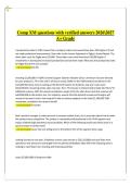 CompXM &ndash; Verified Questions & Answers &lpar;2026&sol;2027 A&plus; Edition&rpar;&vert;CompXM Verified Complete Capstone Business Simulation Exam Review Guide&vert;Quiz Bundles