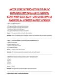 NCCER Core Curriculum 6th Edition Practice Test Bundle 2025&sol;2026 &vert; OSHA&comma; Safety&comma; Tools & Construction Math