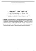 Perry Real Estate College Final Examination&comma; 2026&sol;2027 &ndash; 120-Question Real Estate Principles and Licensing Competency Assessment