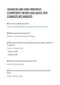 ADVANCED MED SURG PRINCIPLES&NewLine;COMPETENCY REVIEW 2026 MOCK TEST&NewLine;COMPLETE KEY INSIGHTS