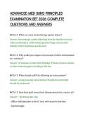 ADVANCED MED SURG PRINCIPLES&NewLine;EXAMINATION SET 2026 COMPLETE&NewLine;QUESTIONS AND ANSWERS