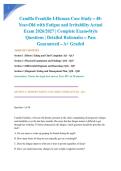 Camilla Franklin I-Human Case Study &ndash; 48-Year-Old with Fatigue and Irritability Actual Exam 2026&sol;2027 &vert; Complete Exam-Style Questions &vert; Detailed Rationales &ndash; Pass Guaranteed &ndash; A&plus; Graded&NewLine;&NewLine;
