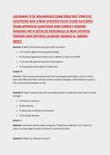 LOUISIANA TITLE INSUARANCE EXAM 2026&sol;2027 PRACTICE QUESTIONS AND A NEW UPDATED STUDY GUIDE ACCURATE EXAM APPROVED QUESTIONS AND CORRECT VERIFIED ANSWERS WITH DETAILED RATIONALES &lpar;A NEW UPDATED VERSION 2026 EDITION&rpar; &vert;ALREADY GRADED A&plus; &lpar;BRAND NEW&excl;&rpar;&NewLine;
