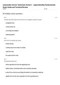 Automotive Service Technician Period 1 &ndash; Apprenticeship Fundamentals Study Guide and Technical Review