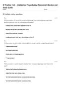 IP Practice Test &ndash; Intellectual Property Law Assessment Review and Study Guide