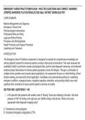 EMERGENCY NURSE PRACTITIONER EXAM &ndash; PRACTICE QUESTIONS AND CORRECT ANSWERS&NewLine;&lpar;VERIFIED ANSWERS&rpar; PLUS RATIONALES 2026 Q&A &vert; INSTANT DOWNLOAD PDF&period;