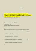 WGU D236 PRE ASSESSMENT QUESTIONS AND&NewLine;CORRECT ANSWERS &vert; &lpar;PATHOPHYSIOLOGY&rpar; LATEST&NewLine;UPDATE 2026&sol;2027 &vert; GRADED A&plus; 