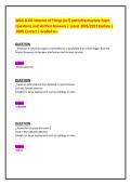 WGU D337 Internet of Things &lpar;IoT&rpar; and Infrastructure Exam&NewLine;Questions and Verified Answers &vert; Latest 2026&sol;2027 Update &vert;&NewLine;100&percnt; Correct &vert; Graded A&plus;&period;