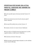 ESTHETICIAN STATE BOARD 2026 ACTUAL&NewLine;PAPER FULL QUESTIONS AND ANSWERS 100&NewLine;PERCENT CORRECT