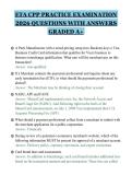 ETA CPP PRACTICE EXAMINATION&NewLine;2026 QUESTIONS WITH ANSWERS&NewLine;GRADED A&plus;