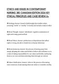 ETHICS AND ISSUES IN CONTEMPORARY&NewLine;NURSING 3RD CANADIAN EDITION 2026 KEY&NewLine;ETHICAL PRINCIPLES AND CASE REVIEW A&plus;