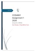 COS4861 ASSIGNMENT 1 - 2026 &lbrack;Unique No&period;&colon; 285354&rsqb; 