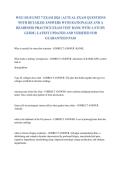 WGU D115 Unit 7 Advanced Pathophysiology Exam Questions and Answers Verified Study Guide 2026