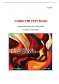 TEST BANK &mdash; Abnormal Psychology&comma; 6th Canadian Edition &mdash; Gordon L&period; Flett&comma; Nancy L&period; Kocovski&comma; Gerald C&period; Davison&comma; John M&period; Neale 