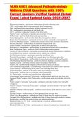 NURS 6501 Advanced Pathophysiology Midterm Exam Questions and Answers Verified Study Guide 2026