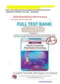 Test bank for stahl's essential psychopharmacology neuroscientific basis and practical applications 5th edition &vert; complete guide &vert; Chapter 1-13 &vert; Complete Questions And Answers A&plus;&NewLine;