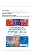TEST BANK FOR UNDERSTANDING ANATOMY AND PHYSIOLOGY 3RD EDITION BY THOMPSON&NewLine;