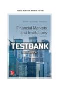 Financial Markets and Institutions Test Bank &vert; Complete Practice Questions & Answers for Finance Exam Preparation