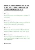 AMERICAN YAWP BUNDLED EXAMS ACTUAL&NewLine;SCRIPT 2026 COMPLETE QUESTIONS AND&NewLine;CORRECT ANSWERS GRADED A&plus;&NewLine;