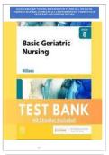 Test Bank for Basic Geriatric Nursing 8th Edition by Patricia A&period; Williams &vert; Complete All Chapters Verified Exam Questions & Answers 2025&ndash;2026
