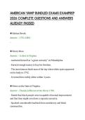 AMERICAN YAWP BUNDLED EXAMS EXAMPREP&NewLine;2026 COMPLETE QUESTIONS AND ANSWERS&NewLine;ALREADY PASSED&NewLine;