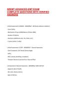 NREMT ADVANCED-EMT EXAM COMPLETE QUESTIONS WITH VERIFIED ANSWERS