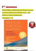 TEST BANK for Medical-Surgical Nursing&colon; Concepts for Clinical Judgment and Collaborative Care 11th Edition by Donna D&period; Ignatavicius&comma; All 1-74 chapters