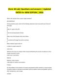 Chem 1B Lab&vert; Questions and answers &vert; Updated RATED A&plus; NEW EDITION &vert; 2026