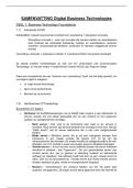 Samenvatting -  Digital Business Technologies