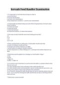 ServSafe Food Handler Exam Study Guide Practice Questions and Food Safety Review
