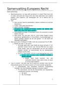 Samenvatting Europees Recht &vert; Universiteit Gent &vert; 2025&sol;26