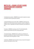 MKTG 351 -- EXAM 3 STUDY GUIDE QUESTIONS WITH VERIFIED ANSWERS
