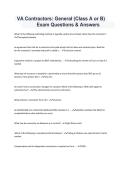 Virginia Contractors Class A & B Exam Study Guide Practice Questions and Review