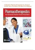 Test Bank for Pharmacotherapeutics for Advanced Practice Nurse Prescribers 5th Edition by Woo & Robinson &vert; Complete Exam Questions & Answers for APRN Pharmacology
