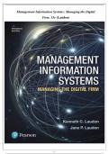 Test Bank for Management Information Systems&colon; Managing the Digital Firm 15th Edition by Laudon &vert; Complete MIS Exam Questions & Answers Guide