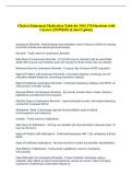 Clinical Judgement Medication Table for NSG 170 Questions with &NewLine;Correct ANSWERS &lpar;Latest Update&rpar;