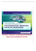 TEST BANK  For Varcarolis' Foundations of Psychiatric Mental Health Nursing 8th Edition &vert; All Chapters 1-36 &vert; Questions & Answers &plus; Rationales
