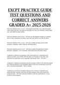 ExCPT practice guide test questions and correct answers GRADED A&plus; 2025-2026