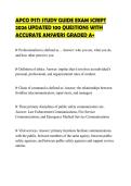 APCO PST1 STUDY GUIDE EXAM SCRIPT&NewLine;2026 UPDATED 100 QUESTIONS WITH&NewLine;ACCURATE ANSWERS GRADED A&plus;
