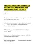 APCO PST1 STUDY GUIDE EXAMINATION&NewLine;TEST 2026 FULL 100 QUESTIONS AND&NewLine;DETAILED SOLUTIONS GRADED A&plus;