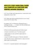 APCO PST1 STUDY GUIDE FINAL PAPER&NewLine;2026 COMPLETE 100 QUESTIONS AND&NewLine;VERIFIED ANSWERS GRADED A&plus;