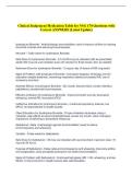 Clinical Judgement Medication Table for NSG 170 Questions with &NewLine;Correct ANSWERS &lpar;Latest Update&rpar; 