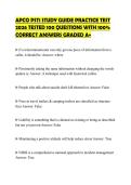 APCO PST1 STUDY GUIDE PRACTICE TEST&NewLine;2026 TESTED 100 QUESTIONS WITH 100&percnt;&NewLine;CORRECT ANSWERS GRADED A&plus;