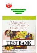   test bank for Maternity women s health care 11th edition by Lowdermilk perry&comma;cashion &comma;alden Chapter 1 to 37 