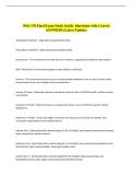 NSG 170 Final Exam Study Guide -Questions with Correct &NewLine;ANSWERS &lpar;Latest Update&rpar;