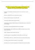 NSG 170 Gas Exchange Pharmacology and Principles Exam &NewLine;Questions with Correct ANSWERS &lpar;Latest Update&rpar; 