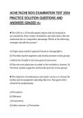 ACHE FACHE BOG EXAMINATION TEST 2026&NewLine;PRACTICE SOLUTION QUESTIONS AND&NewLine;ANSWERS GRADED A&plus;