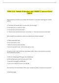 NURS 3110 - Module 45 Questions with CORRECT Answers &lpar;Latest &NewLine;Update&rpar; 