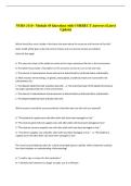 NURS 3110 - Module 49 Questions with CORRECT Answers &lpar;Latest &NewLine;Update&rpar; 